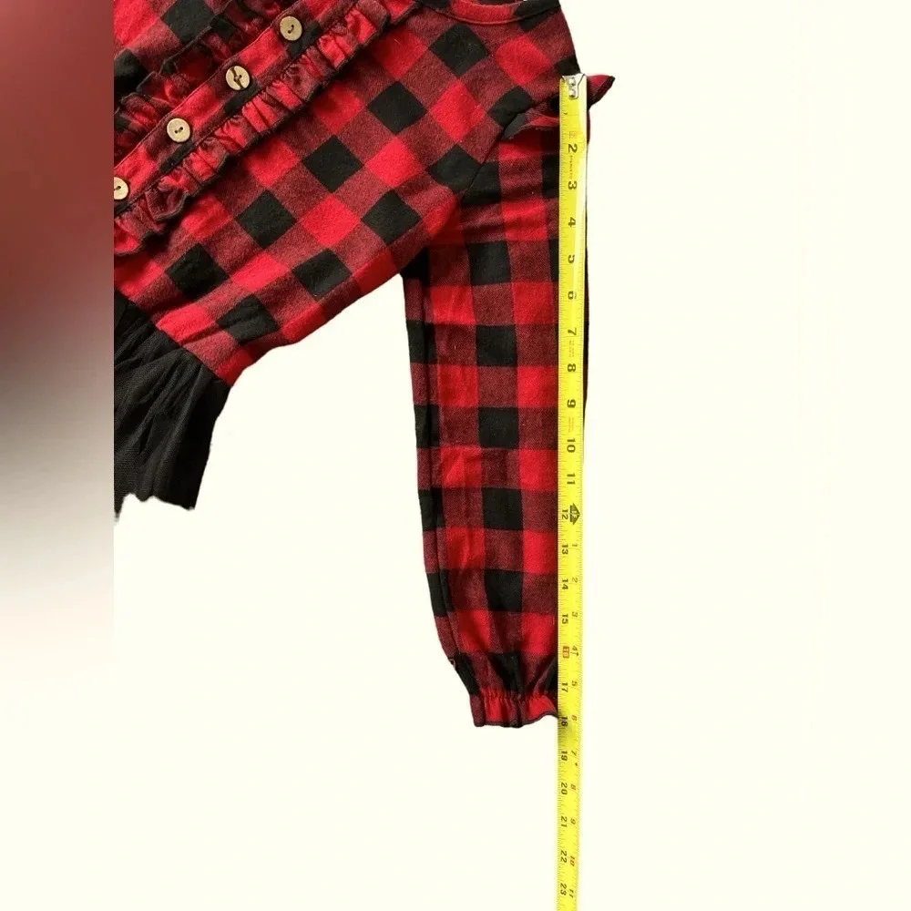 Mia Belle Girl’s Plaid Ruffled Tutu Dress **HOST PICK**